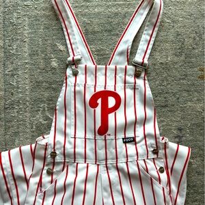 FOCO Phillies Overalls - Womens extra Small
